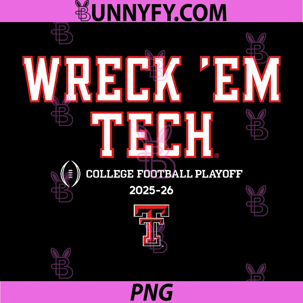 Texas Tech Red Raiders PNG, College Football Playoff Slogan 2025 PNG