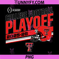 Texas Tech Red PNG, Raiders College Football Playoff Stripe 2025 PNG