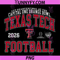 Texas Tech Red Raiders PNG, Orange Bowl 2025-26 CFP Quarterfinal PNG