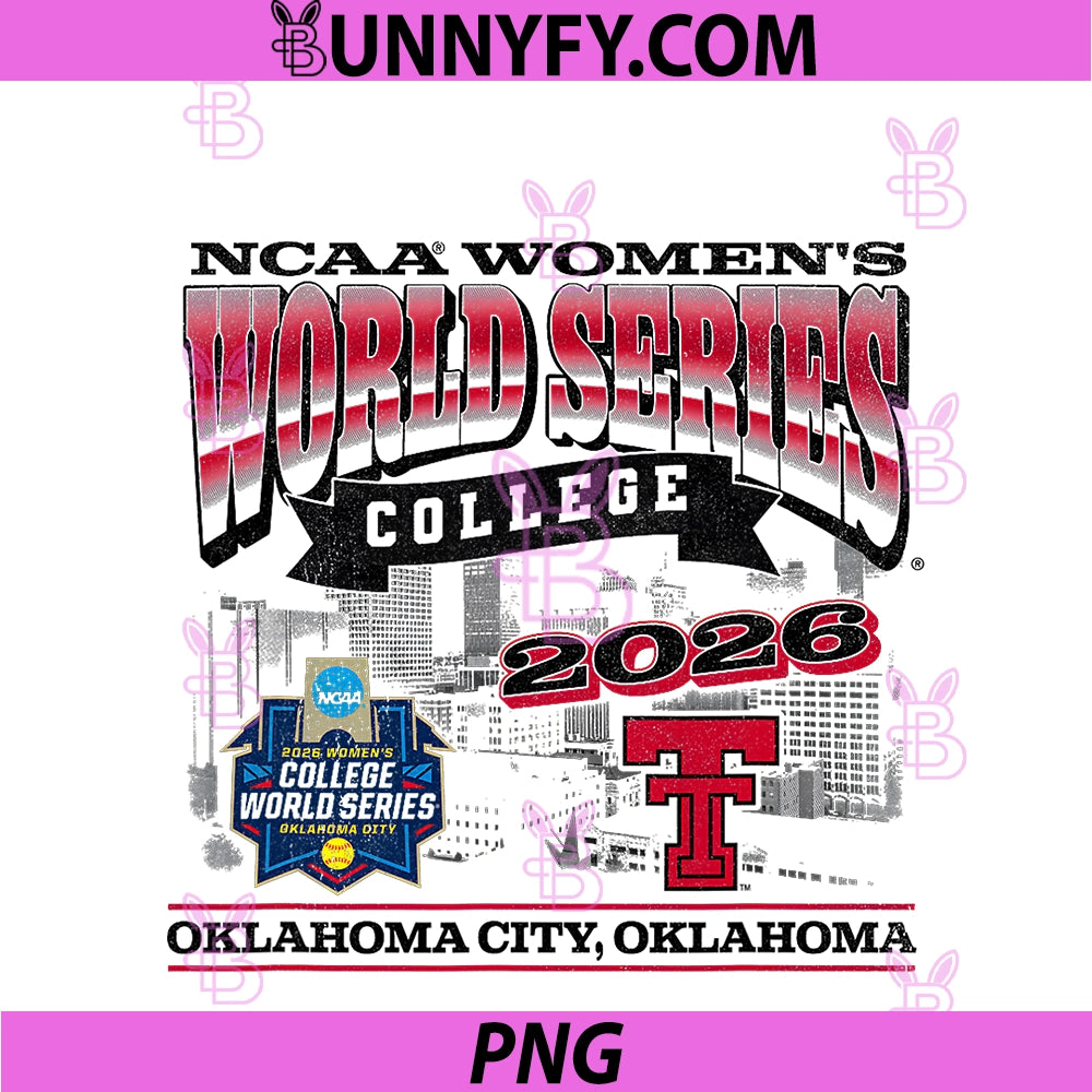 Texas Tech Softball PNG, College World Series Hardwood Nil PNG