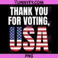 Thank You for Voting USA PNG, Patriotic American Flag PNG