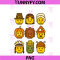 Thanksgiving PNG, Building Brick Turkey PNG