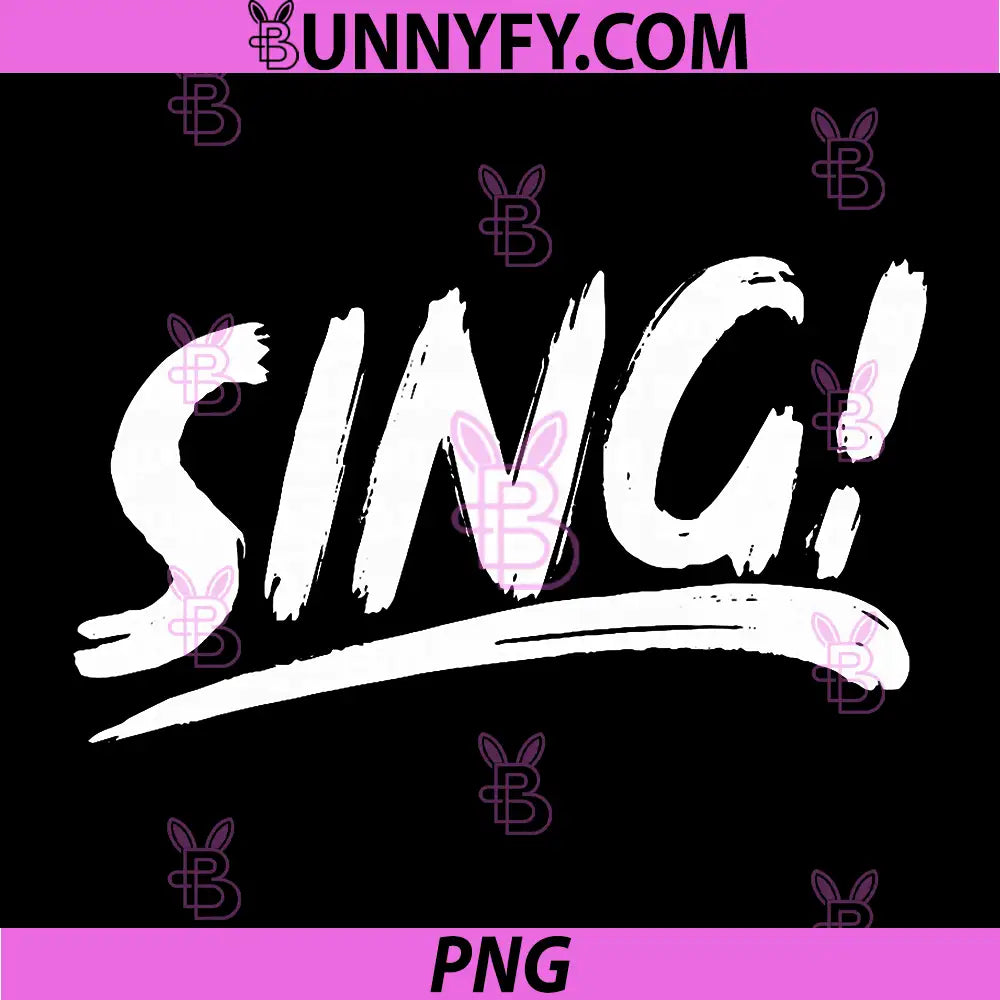 That Says Sing PNG, in an Artistic Brushstroke Style PNG