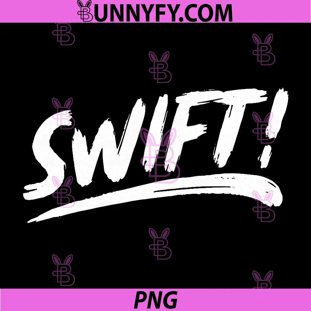 That Says Swift PNG, in an Artistic Brushstroke Style PNG