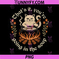 That's It You're Going in The Soup PNG, Funny Cat Wizard Meme PNG