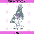 That’s Coo Pigeon PNG, Funny Bird Pun Vintage Sketch PNG
