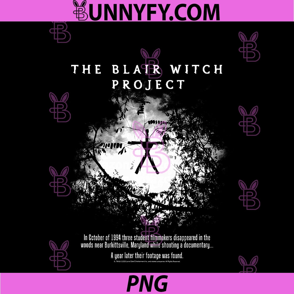 The Blair Witch Project Black And White Trees PNG, Horror Movie PNG