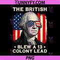 The British Blew 13 Colony Lead PNG, Funny Washington 4th of July PNG