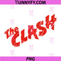 The Clash PNG, Scratched Red Logo PNG