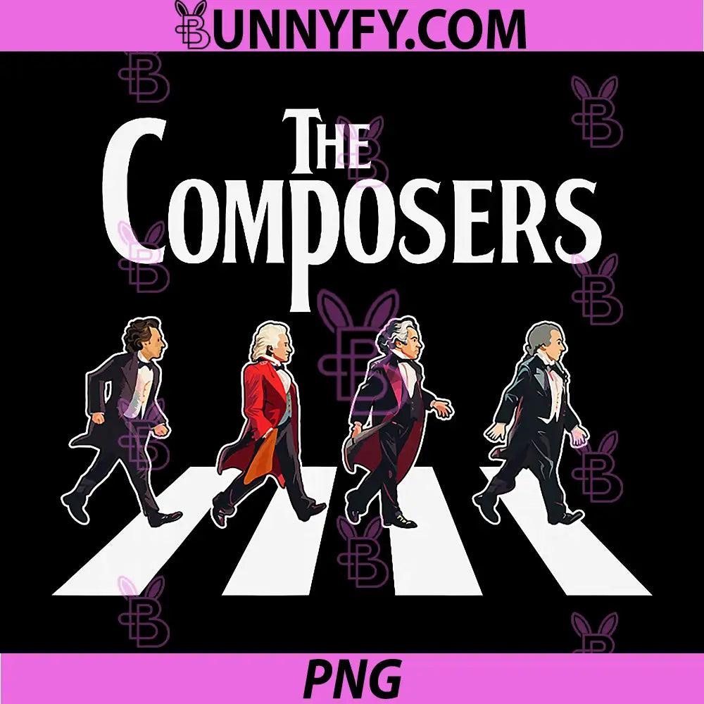 The Composers PNG, Funny Classic Music PNG