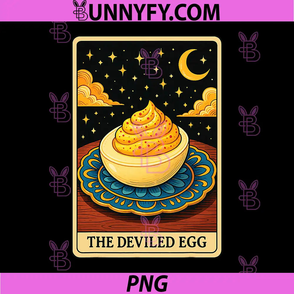 The Deviled Egg PNG, Tarot Card PNG