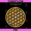 The Flower Of Life Sacred Geometry PNG, Spiritual Golden Circle PNG