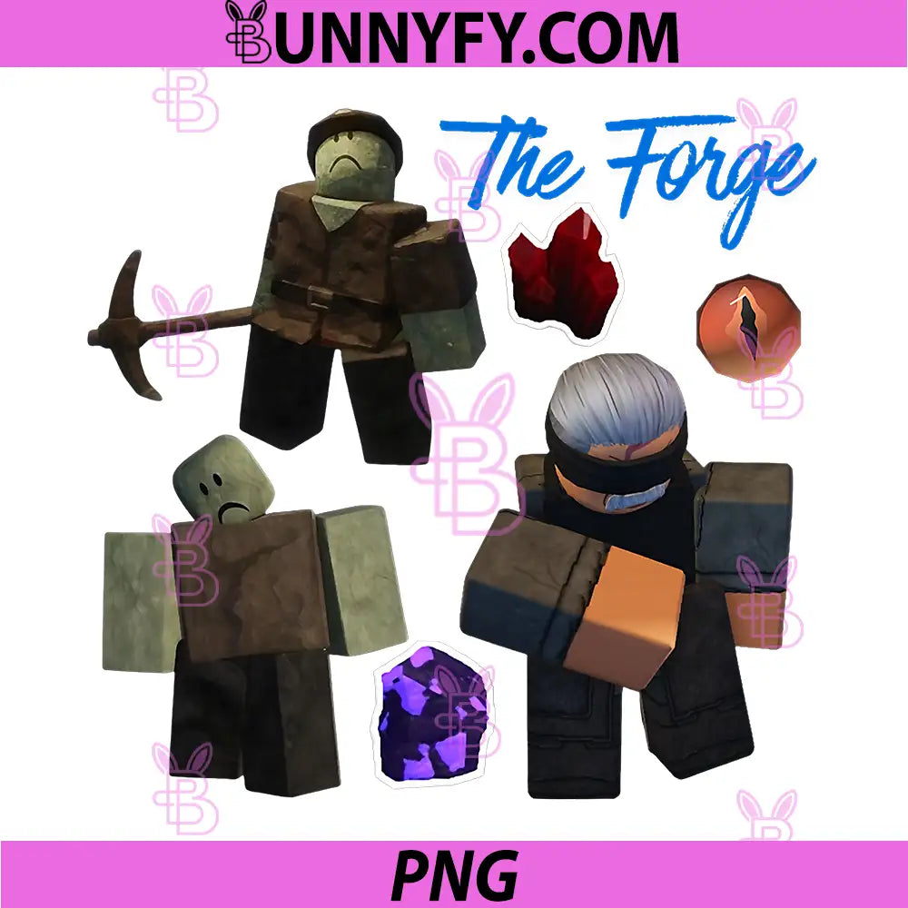 The Forge Miner Characters PNG, Roblox Forge Adventure Game PNG