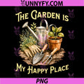 The Garden is My Happy PNG, Place Gardening Lovers PNG