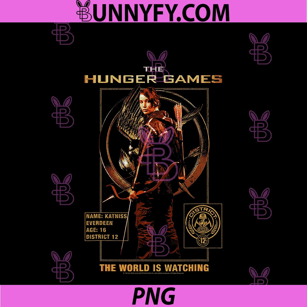 The Hunger Games PNG, Katniss The World Is Watching Movie PNG