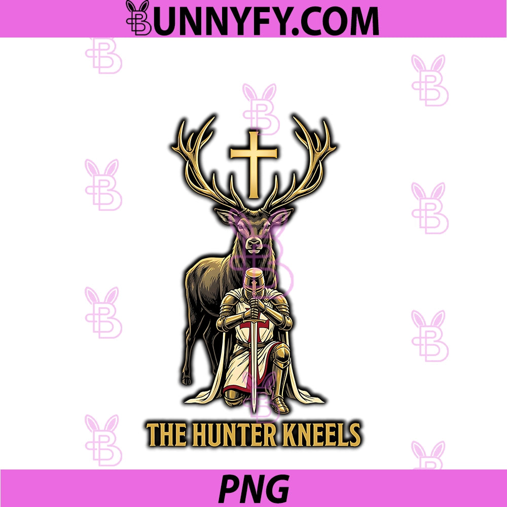 The Hunter Kneels PNG, Knight Templar Catholic Saint Hubert PNG