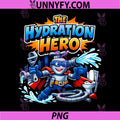 The Hydration Hero PNG, Plumber Pipe Pun Faucet Graphic PNG