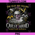 The Isles Are Calling Skull Dragon Art PNG, Quest Squad Aretian Riders PNG