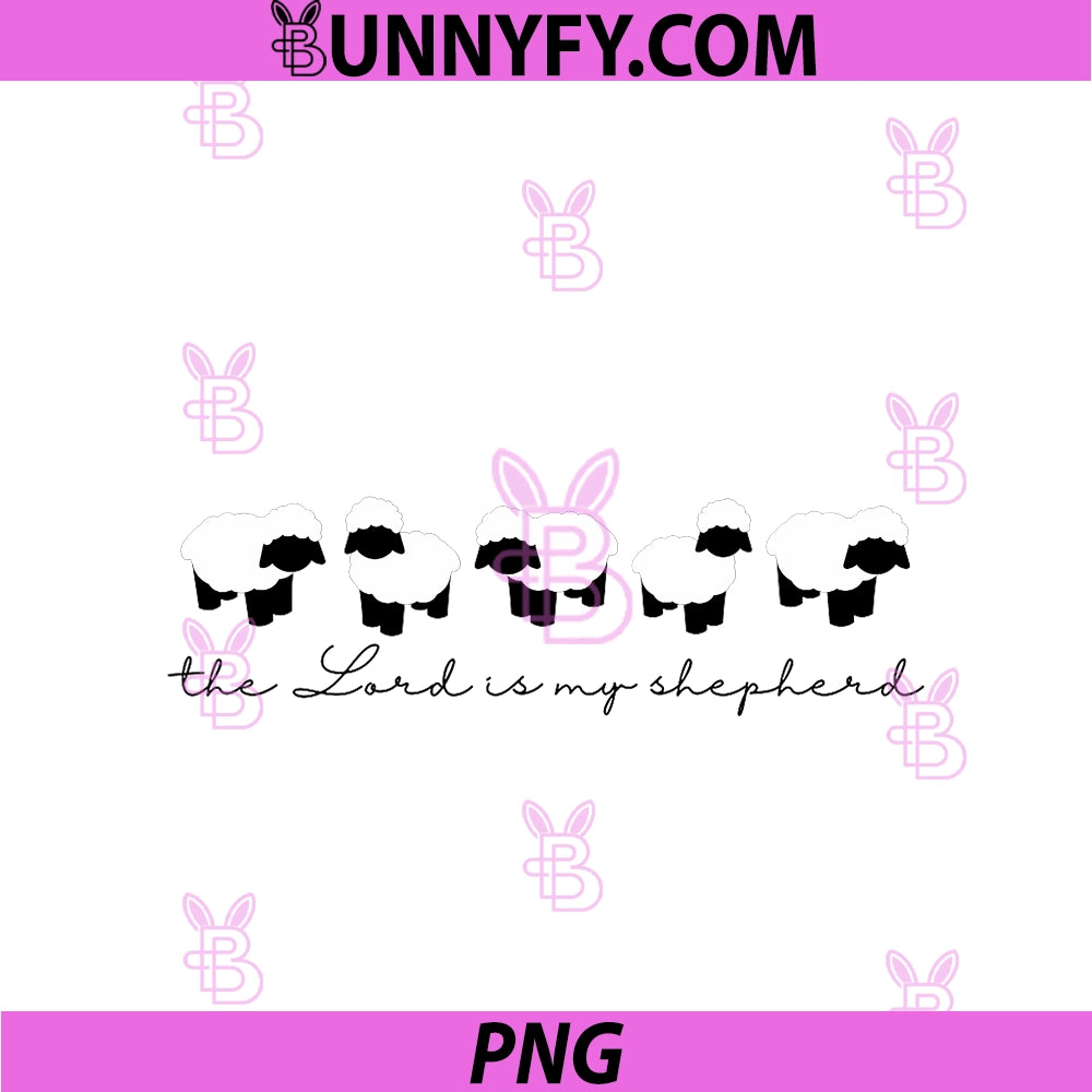 The Lord Is My Shepherd PNG, Christian Kawaii Sheep Cottagecore PNG