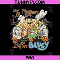 The Nightmare Before Bluey Halloween PNG, Funny Spooky Family PNG