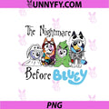 The Nightmare Before Bluey Parody PNG, Cute Spooky Cartoon PNG