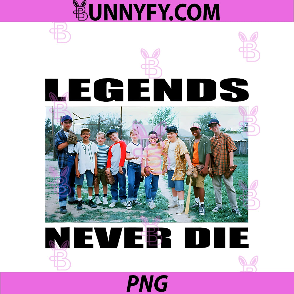 The Sandlot Cast PNG, Legends Never Die Photo PNG