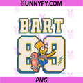 The Simpsons Bart 89 PNG, Skateboard Retro PNG