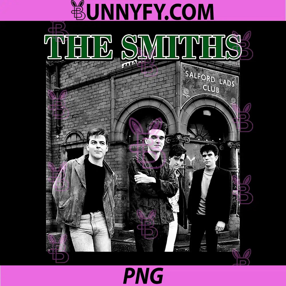 The Smiths Morrissey PNG, Band Salford Lads Club Stephen Wright PNG