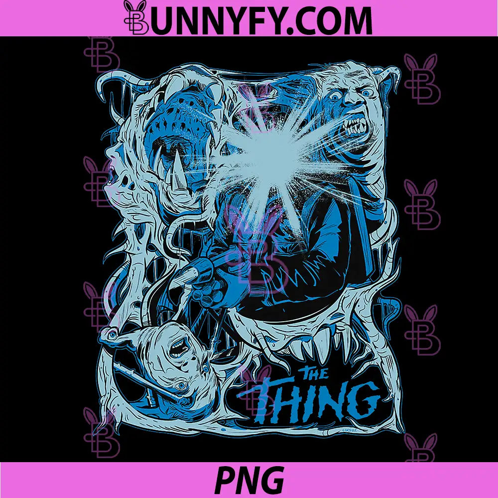 The Thing Horror Comic Art PNG, Retro Sci Fi Monster Design PNG