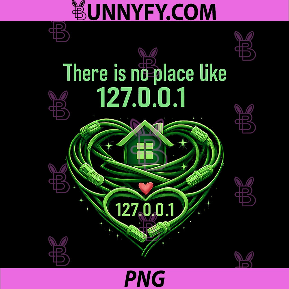 There Is No Place Like 127.0.0.1 PNG, IT Reboot Humor PNG