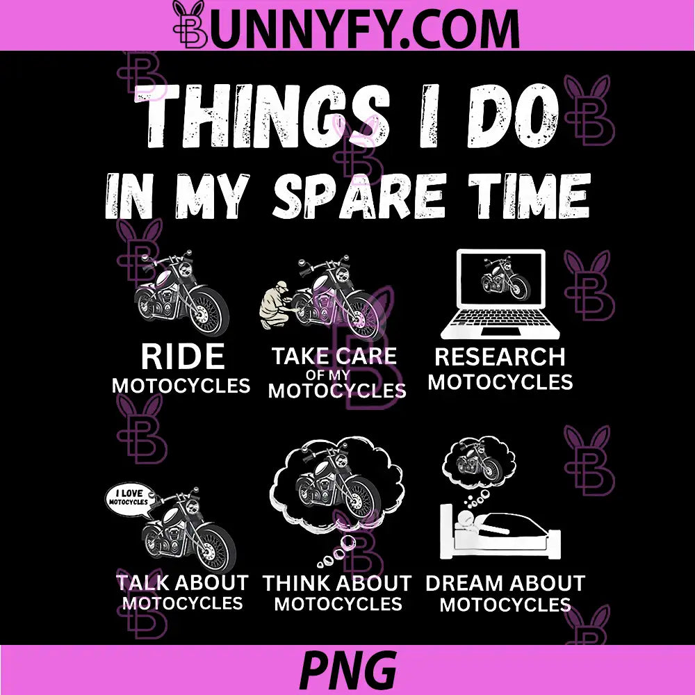 Things I Do in My Spare Time PNG, Biker Motorcycle Rider PNG
