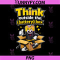 Think Outside The Battery Box PNG, IT Humor Graphic PNG