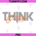 Think Outside The Box PNG, Creative Quote Typography PNG