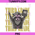 Third Grade Feral Raccoon Back To School PNG, Teachers Boys Kids PNG