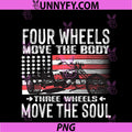 Three Wheels Move The Soul PNG, Triker And Biker PNG