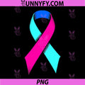Thyroid Cancer Awareness Ribbon Symbol PNG, Teal Pink Support PNG