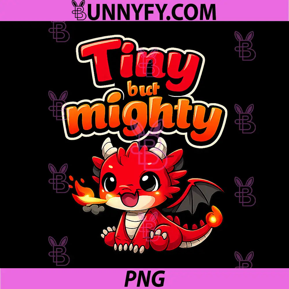 Tiny but Mighty PNG, Chibi Dragon Kawaii Cute Flame PNG