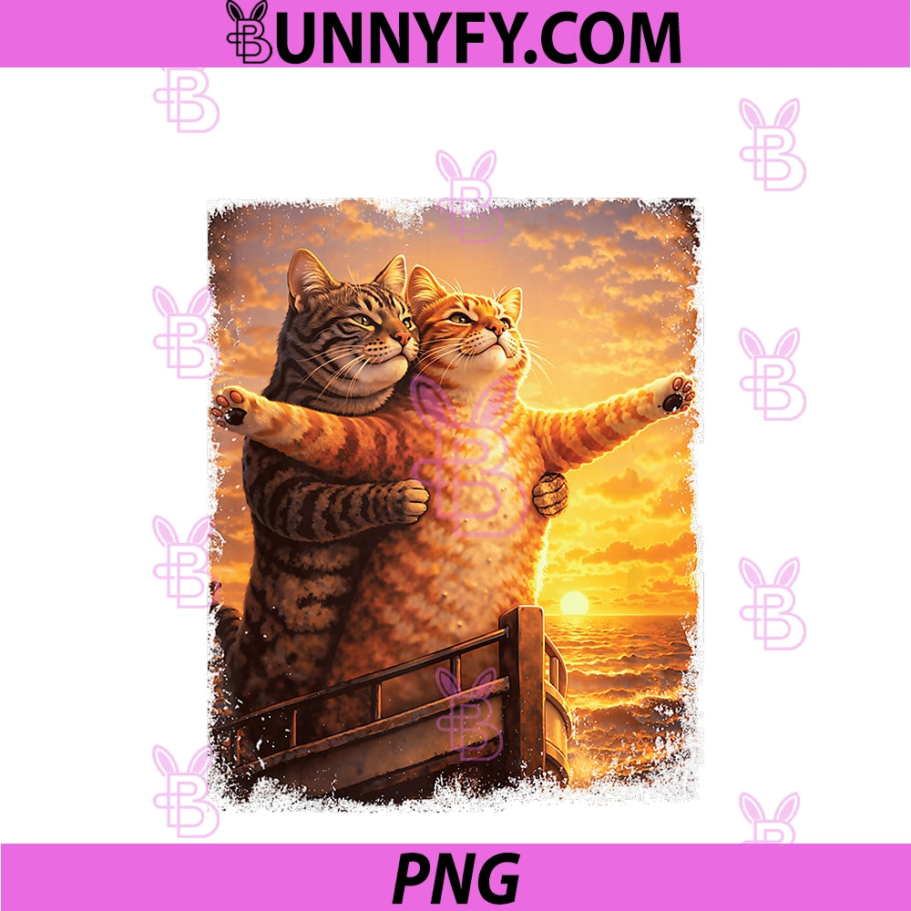 Titanic Cat Meme PNG, Cat Lover Kitten Owner Kitty PNG