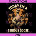 Today I'm A Serious Goose PNG, Lovers Funny Goose With Gun Meme PNG