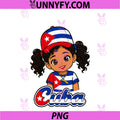 Toddler Girl Cuban Flag Cubanita Cuba Cute PNG, Hispanic Heritage PNG
