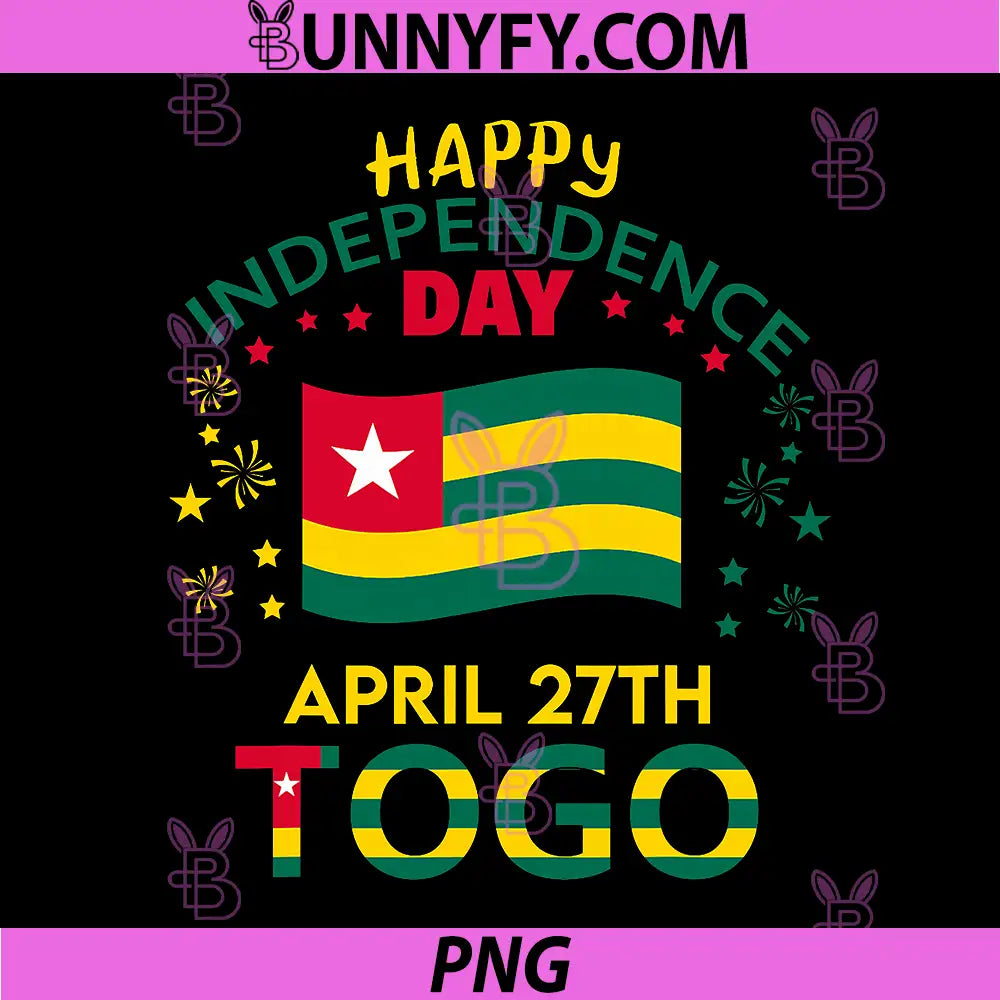 Togo 66th Independence Day PNG, Togolese Pride Togo Flag PNG