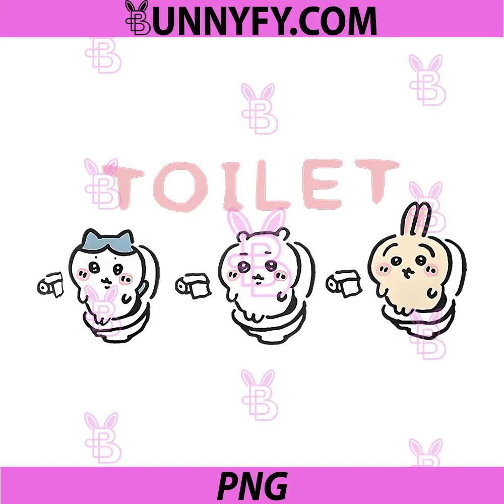 Toilet Time PNG, Chikawa Meme PNG