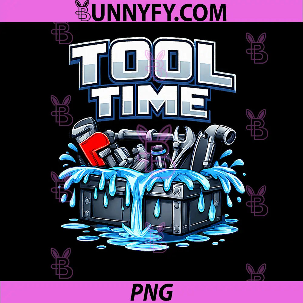 Tool Time PNG, Plumber Pipe Pun Toolbox Water Graphic PNG