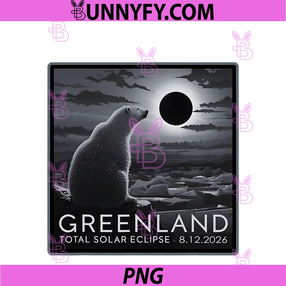 Total Solar Eclipse 08.12.2026 PNG, Greenland Polar Bear PNG