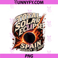 Total Solar Eclipse PNG, Spain August 2026 PNG