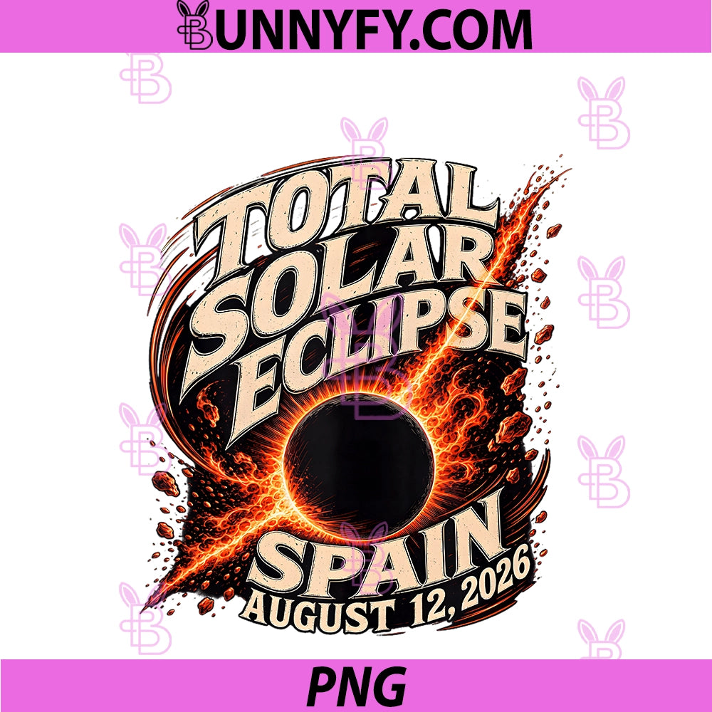 Total Solar Eclipse PNG, Spain August 2026 PNG