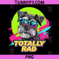 Totally Rad Retro PNG, Vintage 80s 90s Miniature Schnauzer PNG