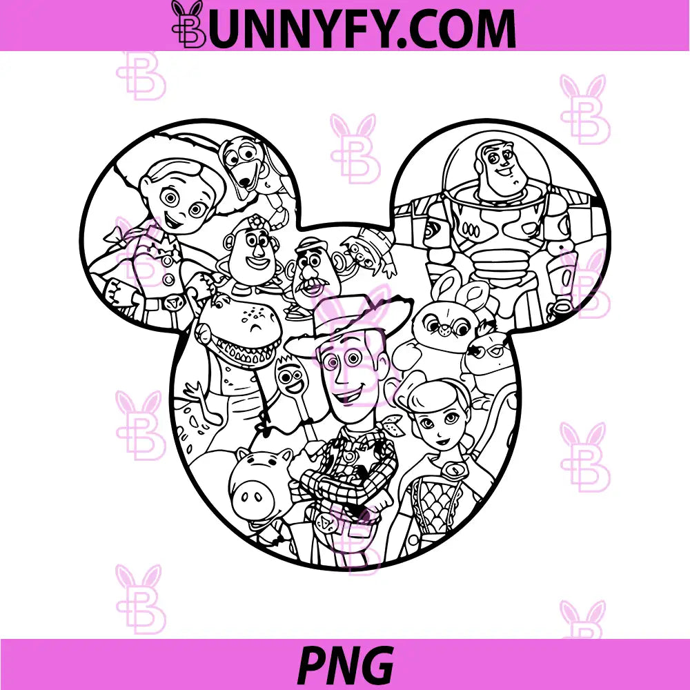 Toy Story Mickey Ears SVG, Toy Story SVG, Disney Ears SVG