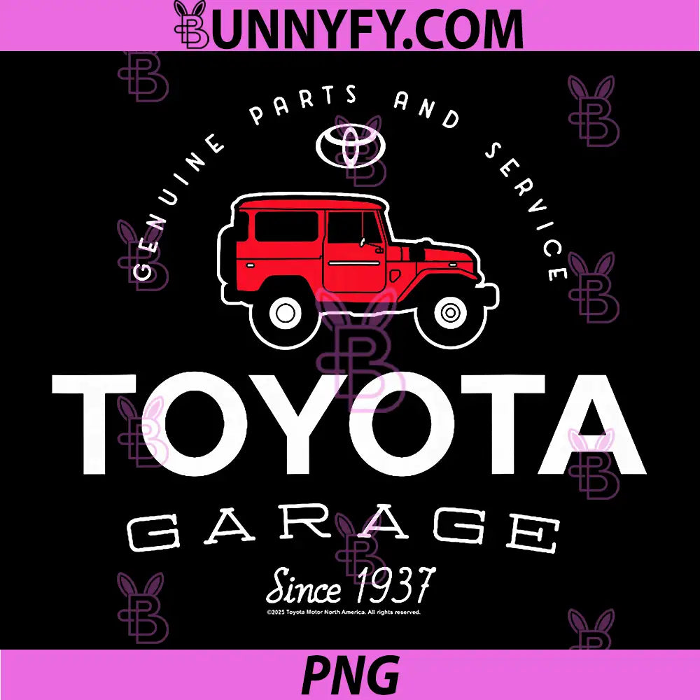 Toyota Garage Since 1937 PNG, Iconic Land Cruiser Big Chest Logo PNG