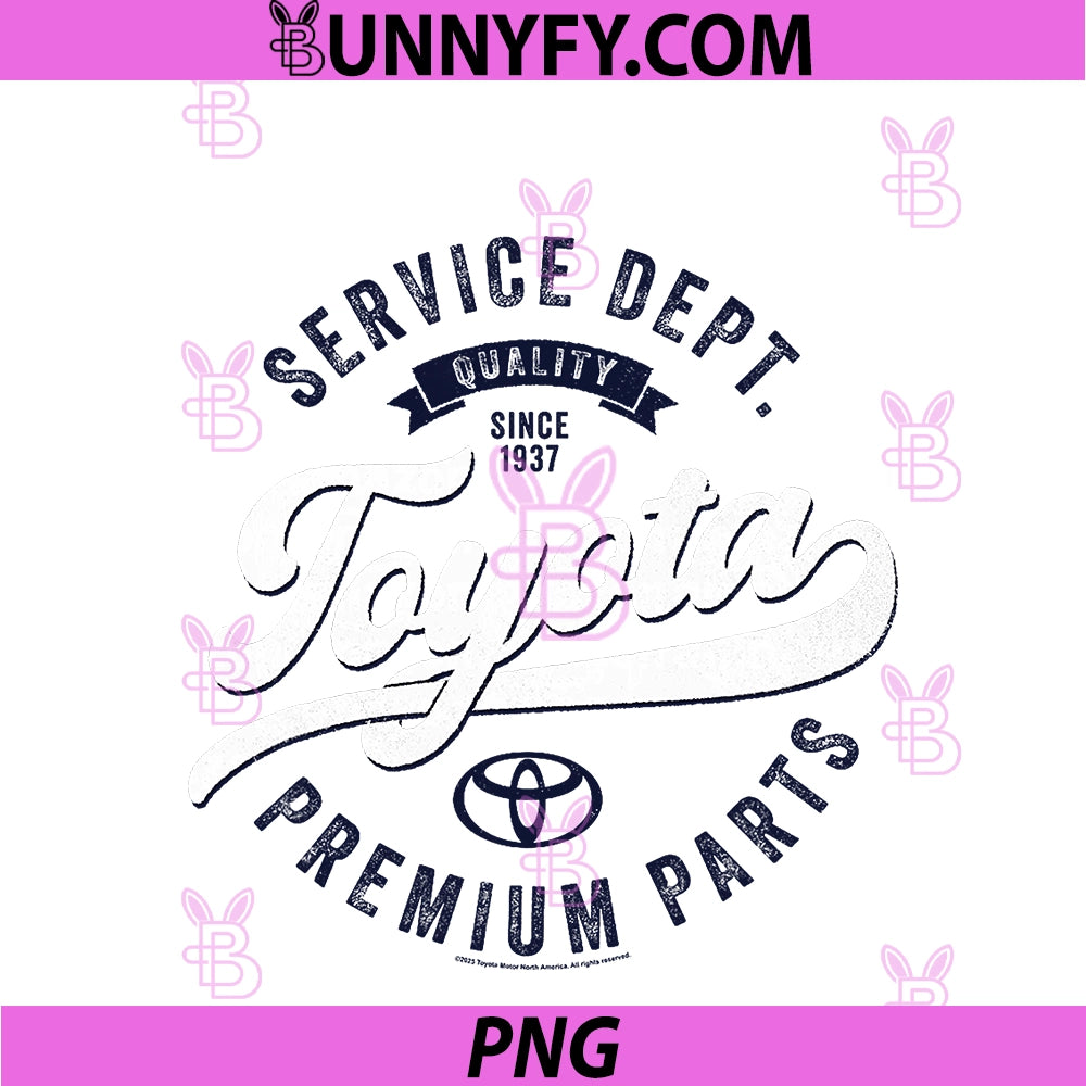 Toyota Service Dept Quality Since 1937 PNG, Distressed Retro Logo PNG